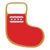 クリスマスクッキー 　靴下