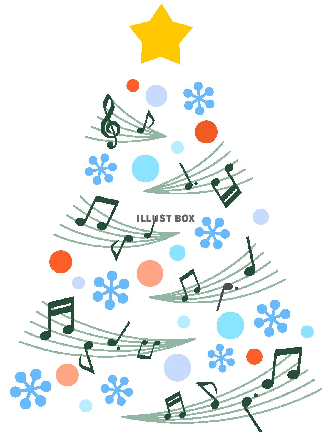 クリスマスツリー風音楽イメージ