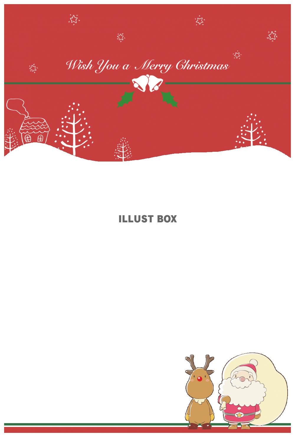 クリスマスカード1・赤