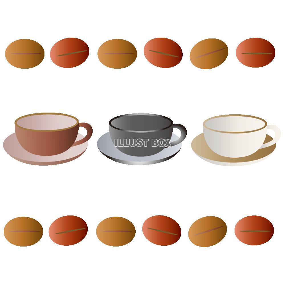 陶器のコーヒーカップセット