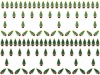 クリスマスツリーアイコン罫線