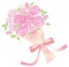 花束バラ＿ピンク