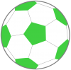 サッカーボール　緑　
