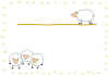 ひつじのフレーム１（枠、羊、動物、未年）