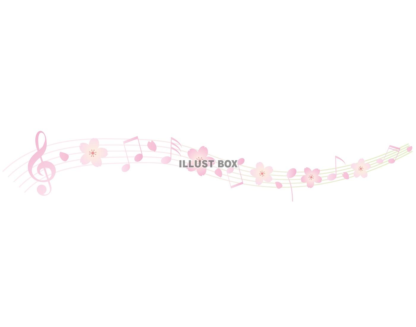 桜の音楽フレーム1