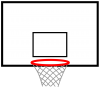 バスケットボールのゴール2（スポーツ用具）