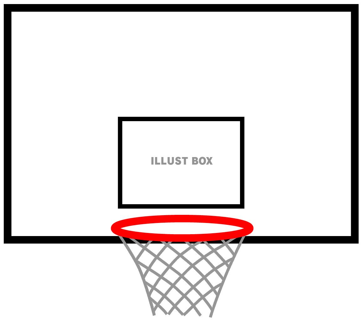 バスケットボールのゴール2（スポーツ用具）