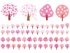 桜,アイコン,シンプル,木,春,花,3月,4月,和,飾り,イラスト,ピンク,和風