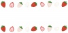 苺の枠フレーム(jpg)