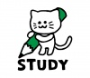 勉強する猫のイラスト