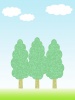 風景壁紙シンプルな樹木の背景素材イラスト