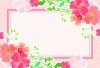 ピンクの花のカード