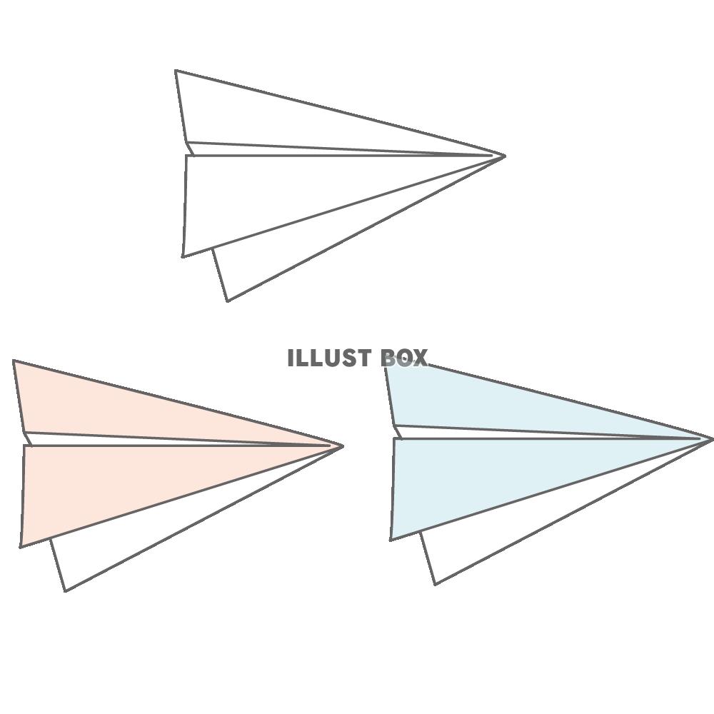 紙飛行機イラストセット1