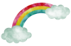 雲にかかる虹