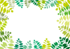 おしゃれフレーム枠飾り枠囲み枠葉背景壁紙植物葉っぱ,緑,イラスト,グリーンシンプ