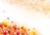 紅葉秋背景水彩和シルエットおしゃれフレーム枠和風手書き手描きライン見出しかわいい