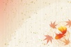 秋おしゃれフレーム枠紅葉背景枠和金魚和柄飾り和風もみじシンプル紙和紙水彩10月手