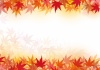 紅葉背景もみじおしゃれフレーム枠和飾り和風水彩イラスト壁紙飾り枠秋冬和柄シンプル