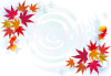 紅葉おしゃれフレーム枠秋背景もみじ和シンプル飾り枠和風壁紙葉かわいい水彩和柄モミ