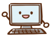 パソコン・笑顔