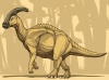 パキケファロサウルス (背景あり)