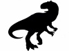  恐竜・アロサウルス,シンプル,シルエット,影,モノクロ,黒,クロ,シロクロ,怪