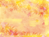 紅葉もみじ水彩冬フレーム飾り枠背景素材和風壁紙植物葉楓シルエット橙手描き10月