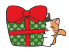 クリスマスプレゼントと猫