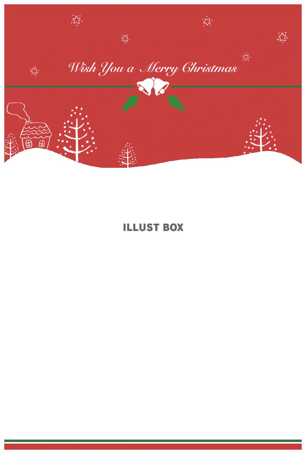 クリスマスカード3・赤