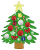 クリスマスツリー2(png)