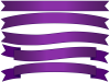 紫のリボンセット