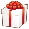 プレゼントボックス01(リボン、箱、誕生日、クリスマス、バレンタイン、ホワイトデ