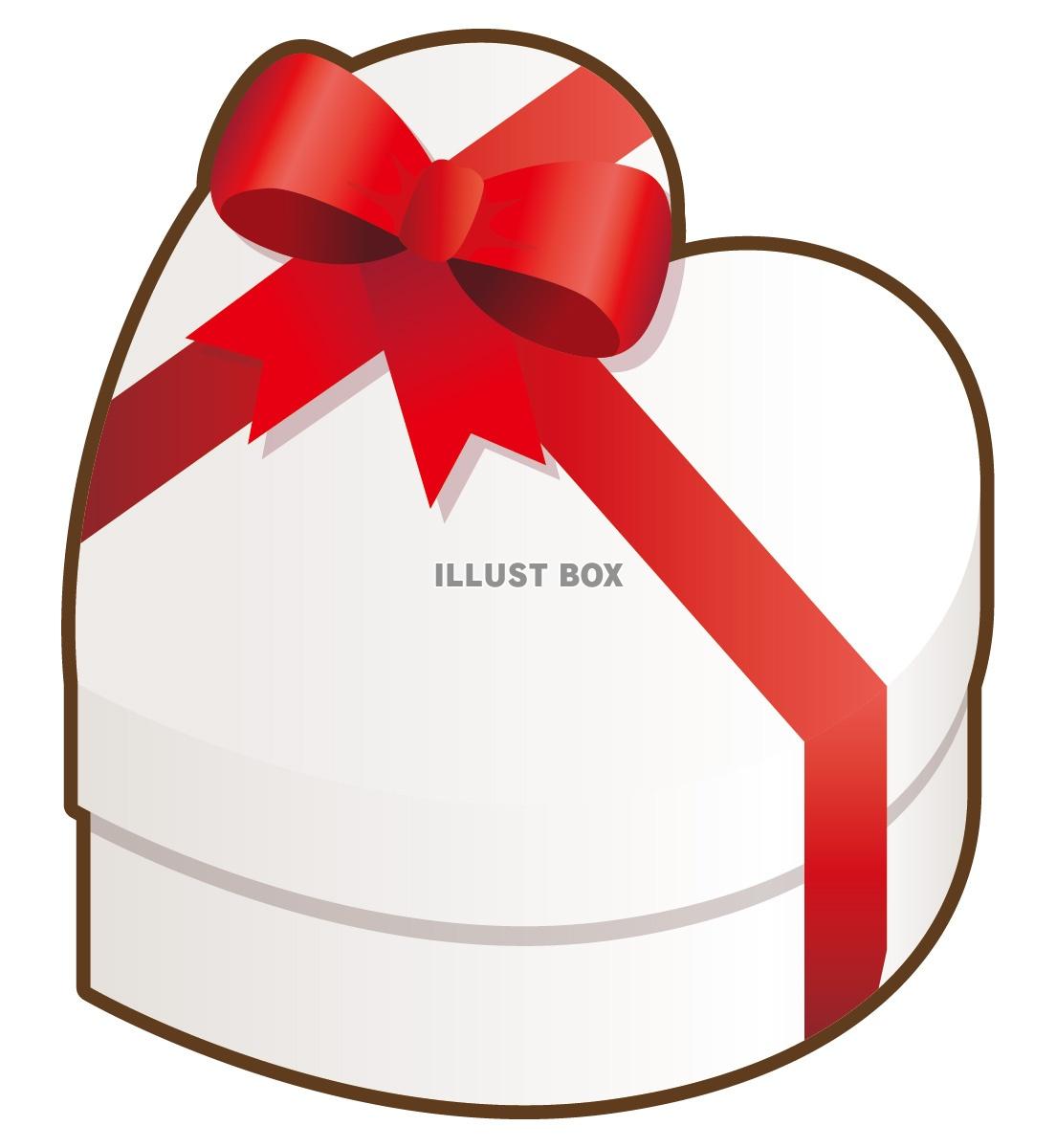 ハートのプレゼントボックス02(リボン、箱、誕生日、クリスマ...