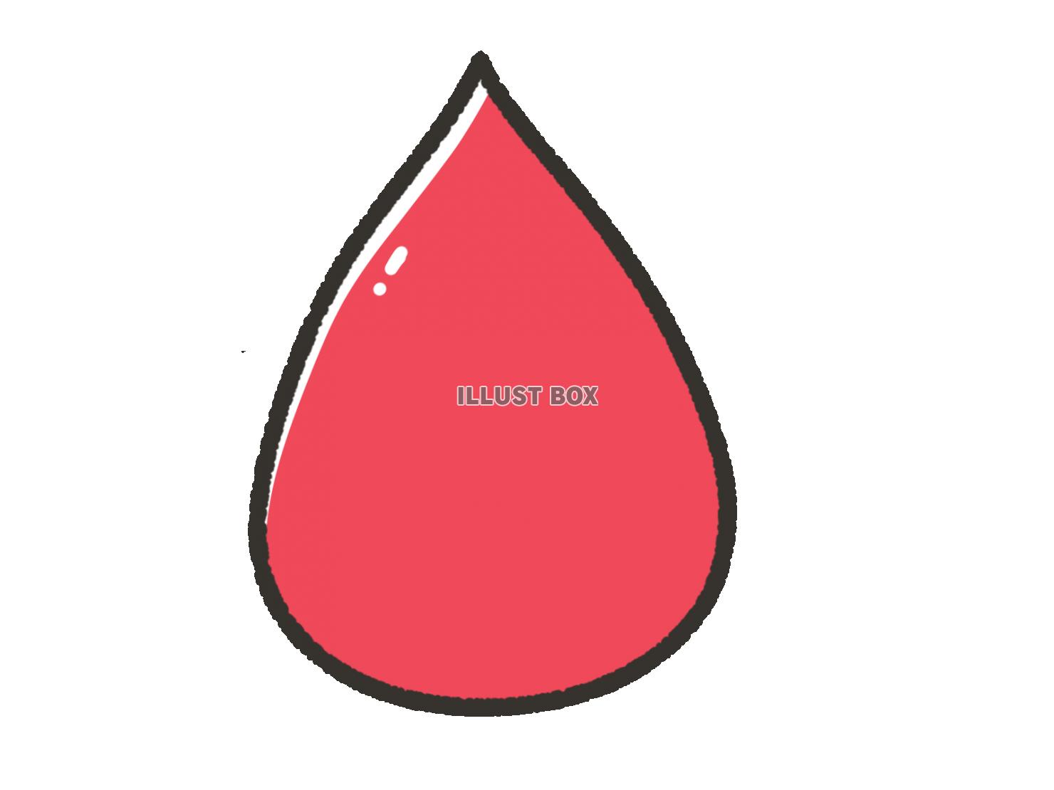 手描きのシンプルな血液