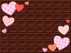 ハートとチョコレートの背景1