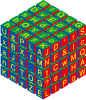 キューブ　立方体　ブロック　英語のイメージ　アルファベット