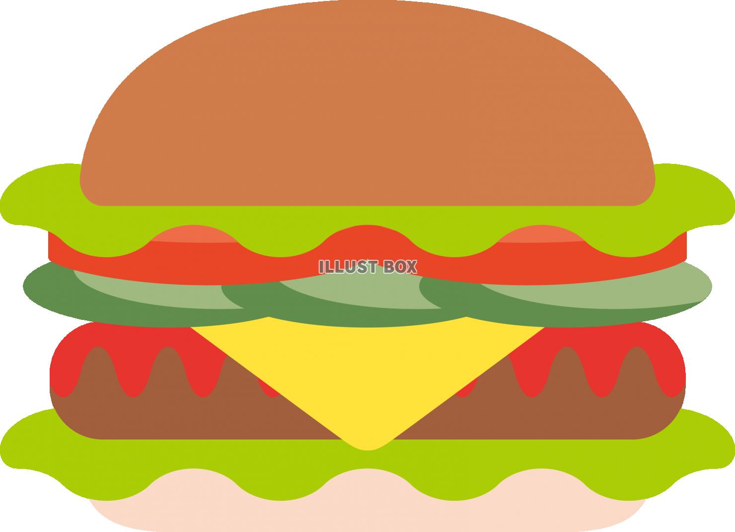 シンプルなハンバーガー