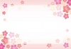 桜の和風フレームイラスト02