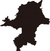 福岡県の地図です。