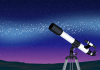 天体観測　天体望遠鏡　銀河