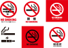 禁煙（喫煙禁止）マーク＆アイコンセット（NO SMOKING）