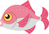 鯛　魚　キャラクター　コミカル