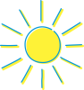 夏のイメージ　 太陽