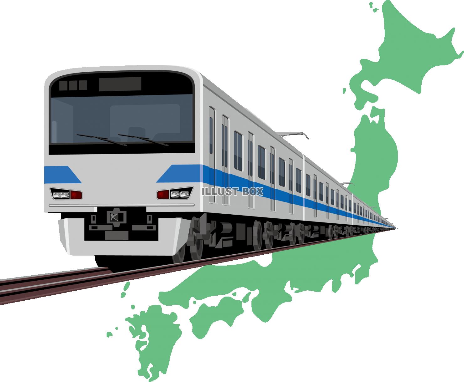 電車　日本　地図