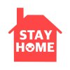 STAYHOMEのロゴ　透過png
