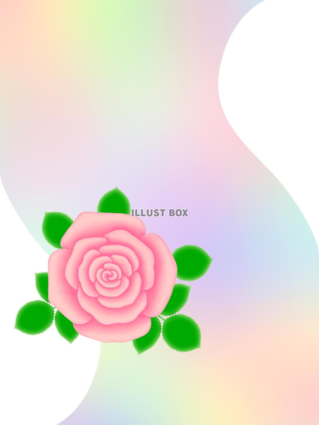 薔薇の花模様壁紙シンプル背景素材イラスト