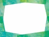 水彩画手書きシンプル緑色背景和風フレーム額【グリーン飾り枠春夏メッセージカード】