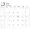 カレンダー　10月