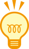 電球（ひらめき・発明・発見）イメージ
