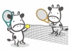 丑12_08（テニスをする牛さん）